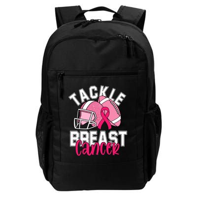 Tackle Breast Cancer Football Ribbon Awareness Backpack