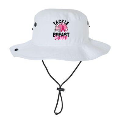 Tackle Breast Cancer Football Ribbon Awareness Bucket Hat