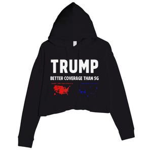 Trump Better Coverage Politics Funny Crop Fleece Hoodie