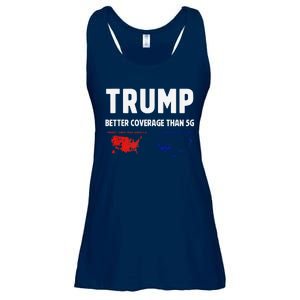 Trump Better Coverage Politics Funny Ladies Essential Flowy Tank