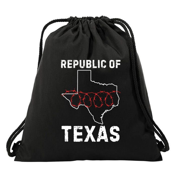Texas Border Crisis Come And Take It Drawstring Bag