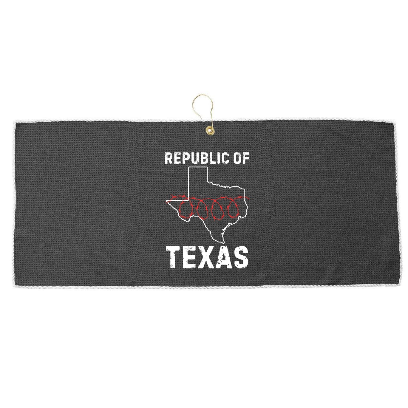 Texas Border Crisis Come And Take It Large Microfiber Waffle Golf Towel
