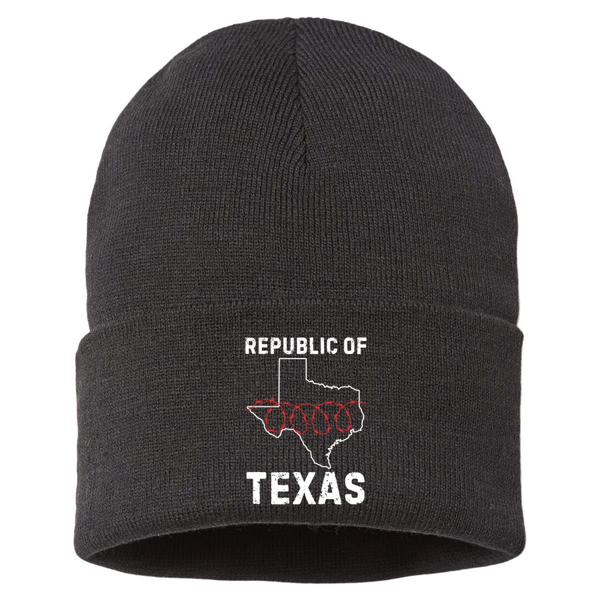 Texas Border Crisis Come And Take It Sustainable Knit Beanie
