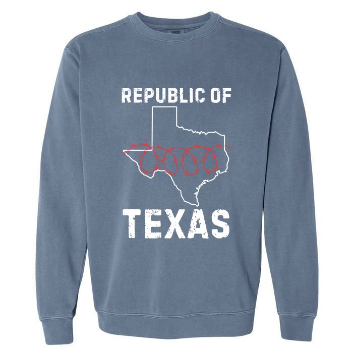 Texas Border Crisis Come And Take It Garment-Dyed Sweatshirt