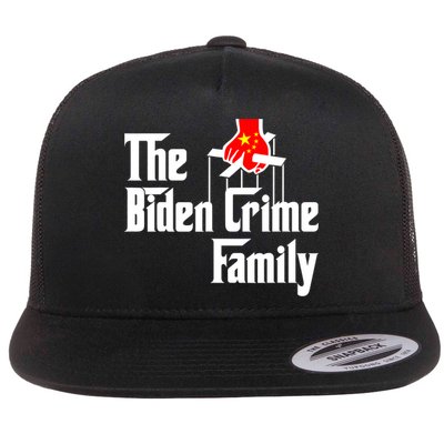 The Biden Chinese Crime Family Puppet Humor Anti Against Flat Bill Trucker Hat