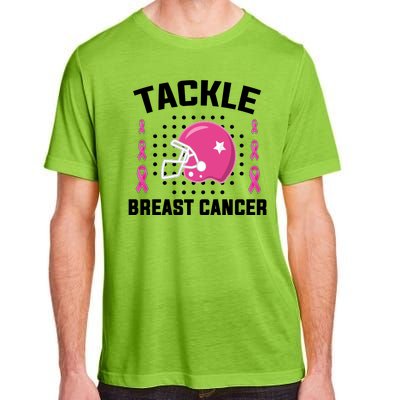 Tackle Breast Cancer Football Helmet Adult ChromaSoft Performance T-Shirt