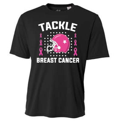 Tackle Breast Cancer Football Helmet Cooling Performance Crew T-Shirt