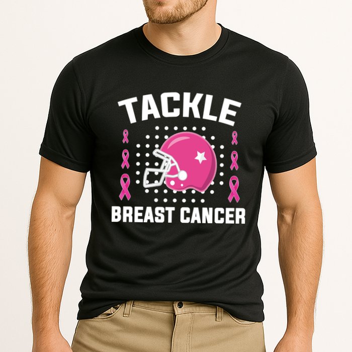 Tackle Breast Cancer Football Helmet Performance Shirt