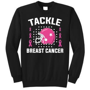 Tackle Breast Cancer Football Helmet Sweatshirt