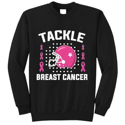 Tackle Breast Cancer Football Helmet Sweatshirt