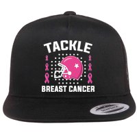 Tackle Breast Cancer Football Helmet Flatbill Hat