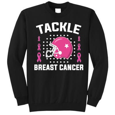 Tackle Breast Cancer Football Helmet Tall Sweatshirt