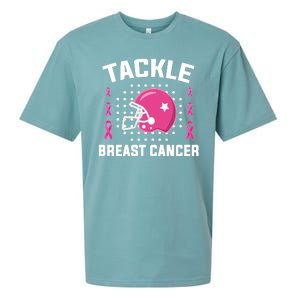 Tackle Breast Cancer Football Helmet Sueded Cloud Jersey T-Shirt