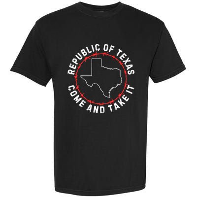 Texas Border Crisis Come And Take It Garment-Dyed Heavyweight T-Shirt