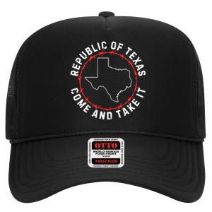 Texas Border Crisis Come And Take It High Crown Mesh Back Trucker Hat