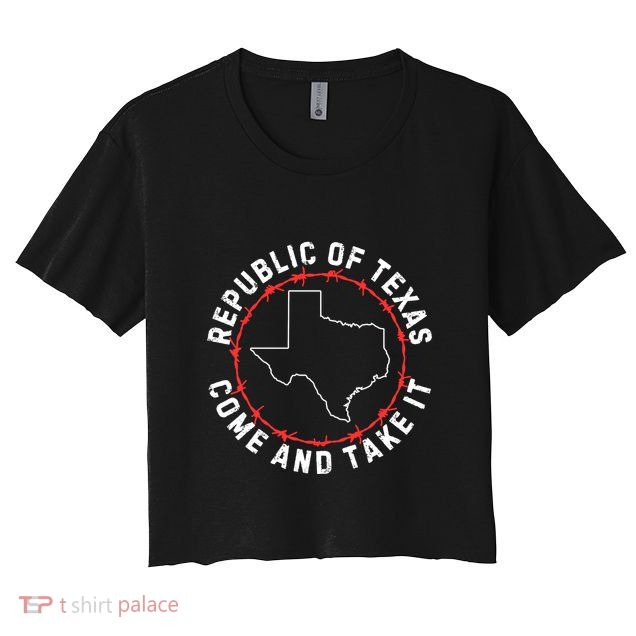 Texas Border Crisis Come And Take It Crop Top