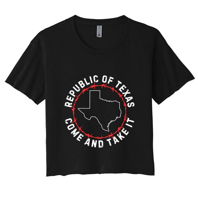 Texas Border Crisis Come And Take It Crop Top