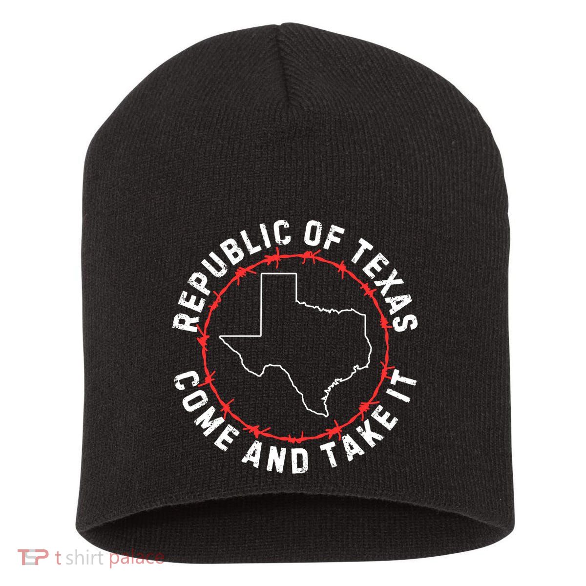 Texas Border Crisis Come And Take It Short Acrylic Beanie