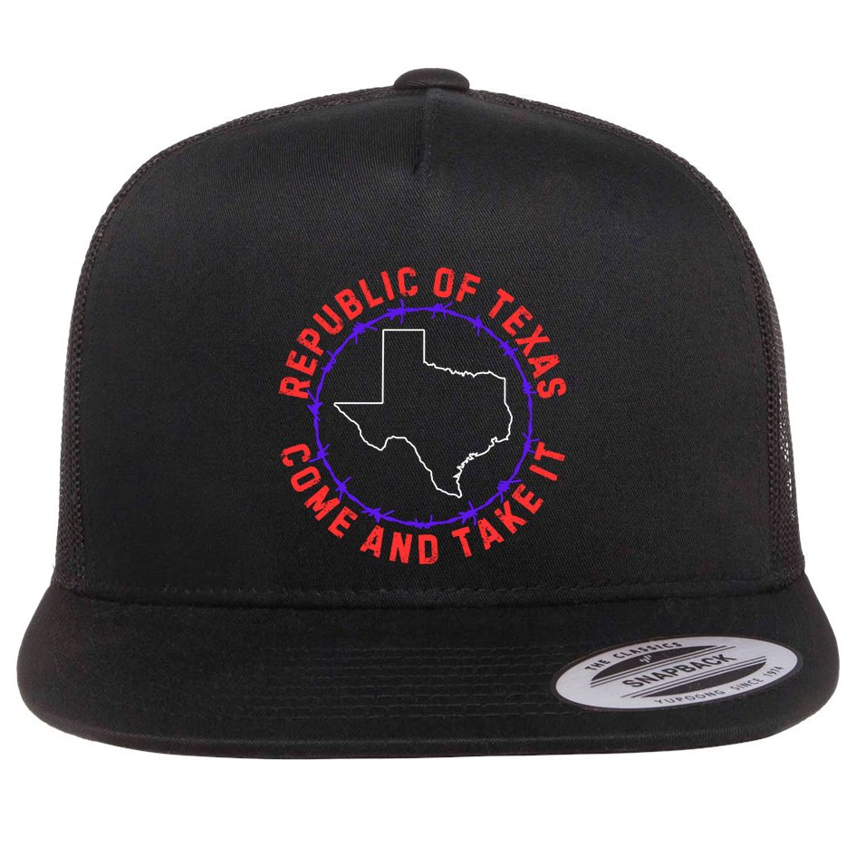 Texas Border Crisis Come And Take It Flat Bill Trucker Hat