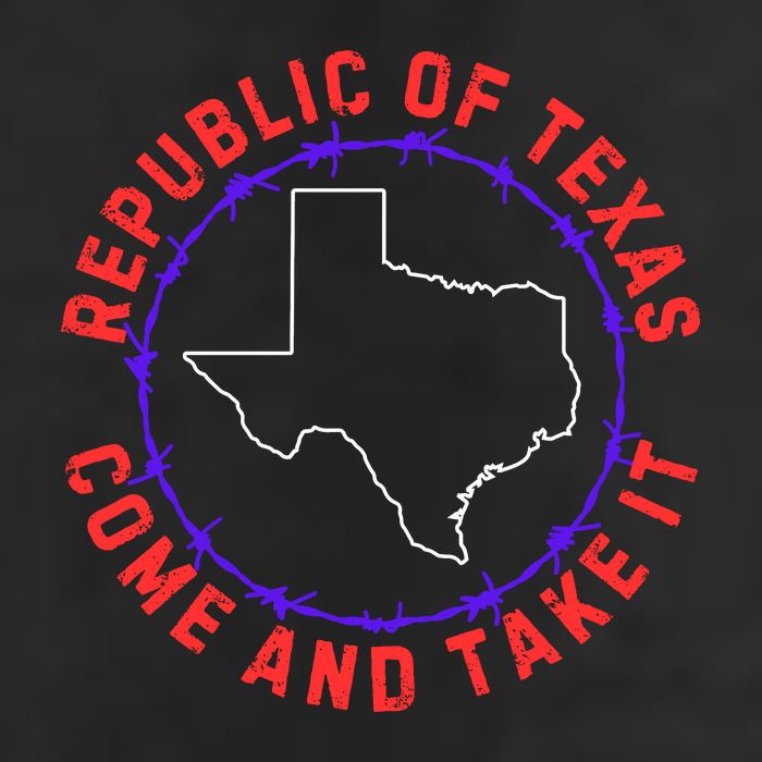 Texas Border Crisis Come And Take It Large Microfiber Waffle Golf Towel