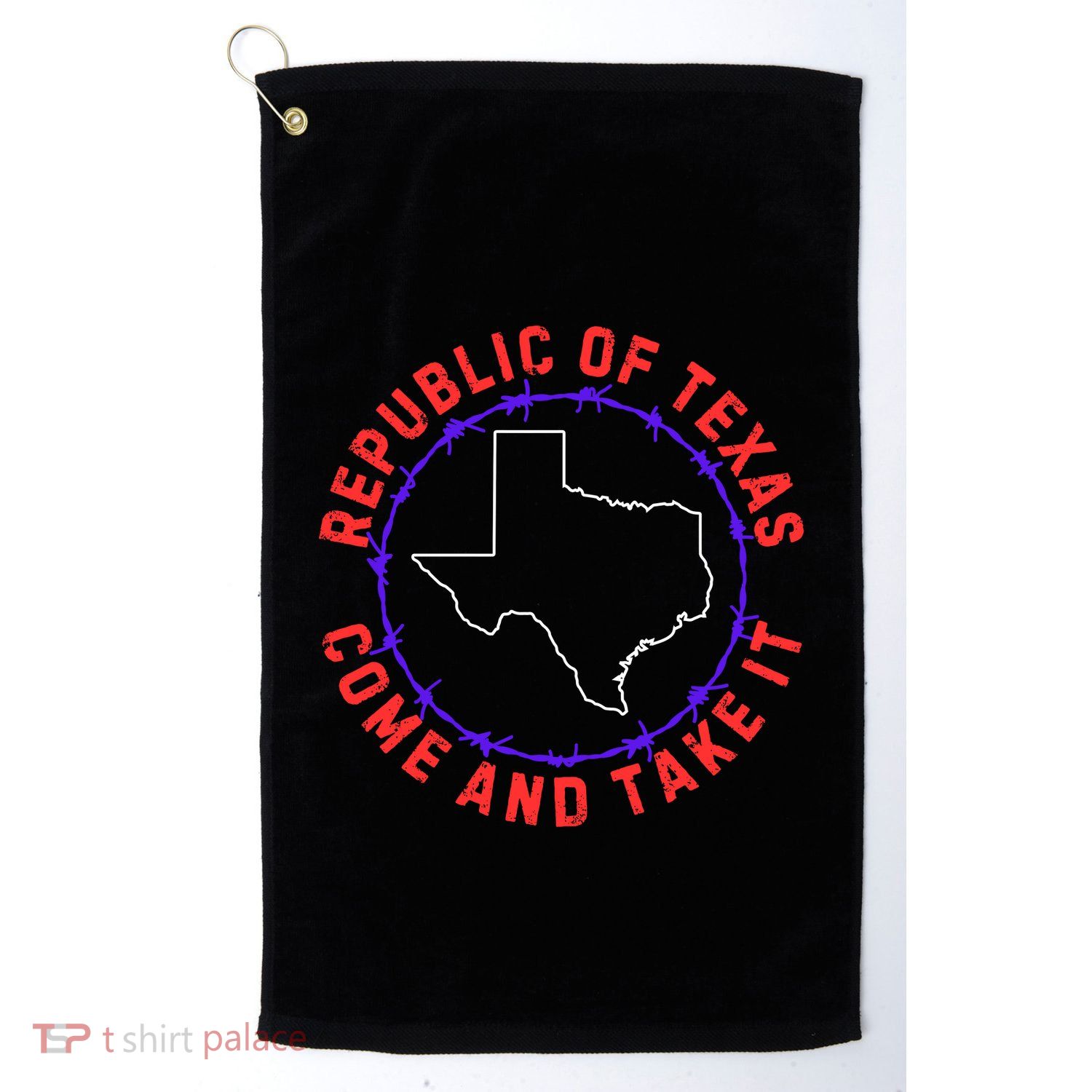 Texas Border Crisis Come And Take It Golf Towel