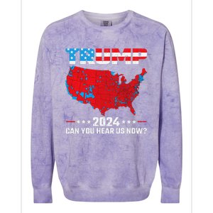 Trump Better Coverage Than 5g Can You Hear Us Now Political Colorblast Crewneck Sweatshirt