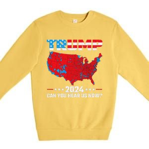 Trump Better Coverage Than 5g Can You Hear Us Now Political Premium Crewneck Sweatshirt