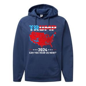 Trump Better Coverage Than 5g Can You Hear Us Now Political Performance Fleece Hoodie