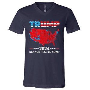 Trump Better Coverage Than 5g Can You Hear Us Now Political V-Neck T-Shirt