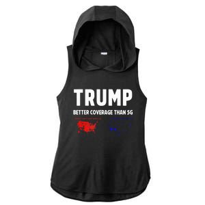 Trump Better Coverage Politics Ladies PosiCharge Tri-Blend Wicking Draft Hoodie Tank