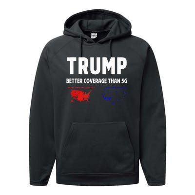 Trump Better Coverage Politics Performance Fleece Hoodie