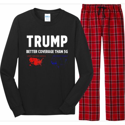 Trump Better Coverage Politics Long Sleeve Pajama Set