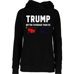 Trump Better Coverage Politics Womens Funnel Neck Pullover Hood