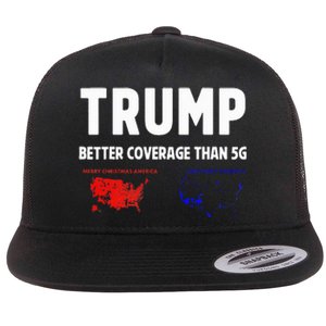 Trump Better Coverage Politics Flat Bill Trucker Hat