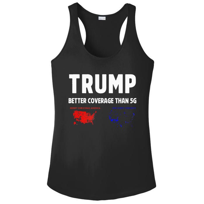 Trump Better Coverage Politics Ladies PosiCharge Competitor Racerback Tank