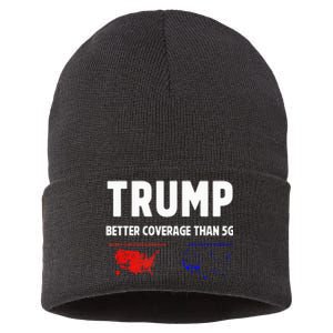 Trump Better Coverage Politics Sustainable Knit Beanie