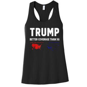 Trump Better Coverage Politics Women's Racerback Tank