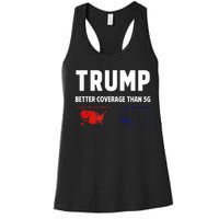 Trump Better Coverage Politics Women's Racerback Tank