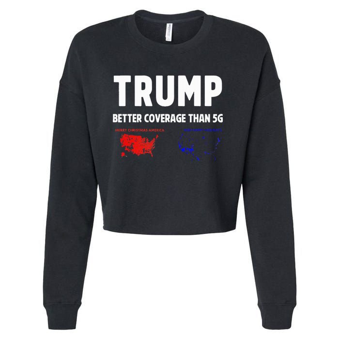 Trump Better Coverage Politics Cropped Pullover Crew