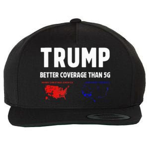 Trump Better Coverage Politics Wool Snapback Cap