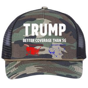 Trump Better Coverage Politics Retro Rope Trucker Hat Cap