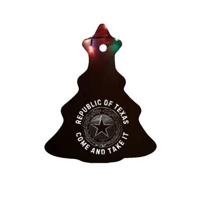 Texas Border Crisis Come And Take It Ceramic Tree Ornament