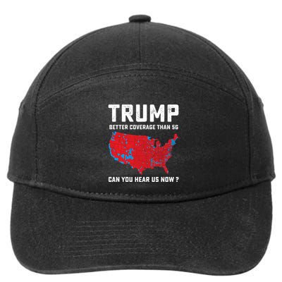 Trump Better Coverage Than 5g Can You Hear Us Now Long Sleeve 7-Panel Snapback Hat