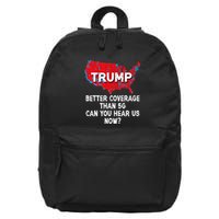 Trump Better Coverage Than 5g Can You Hear Us Now Red Map 16 in Basic Backpack