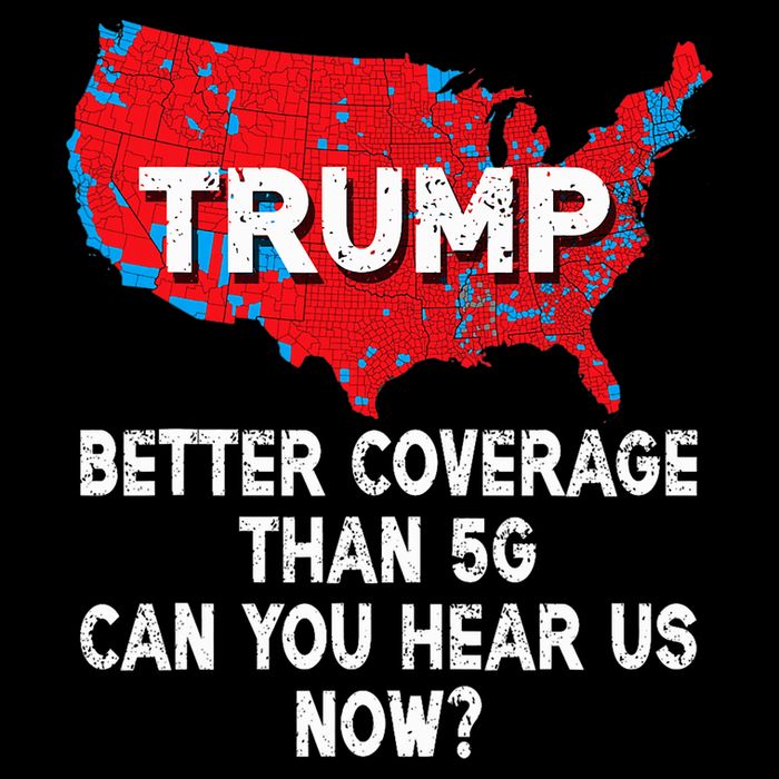 Trump Better Coverage Than 5g Can You Hear Us Now Red Map 16 in Basic Backpack