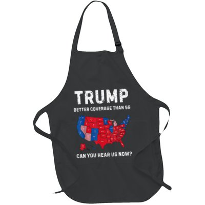 Trump Better Coverage Than 5g Can You Hear Us Now On Back Full-Length Apron With Pockets