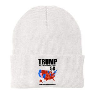 Trump Better Coverage Than 5g Can You Hear Us Now Usa Map Knit Cap Winter Beanie