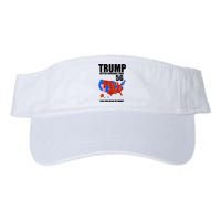 Trump Better Coverage Than 5g Can You Hear Us Now Usa Map Valucap Bio-Washed Visor