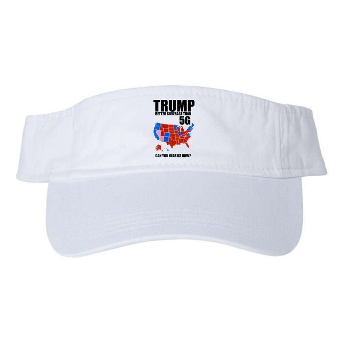 Trump Better Coverage Than 5g Can You Hear Us Now Usa Map Valucap Bio-Washed Visor