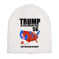 Trump Better Coverage Than 5g Can You Hear Us Now Usa Map Short Acrylic Beanie